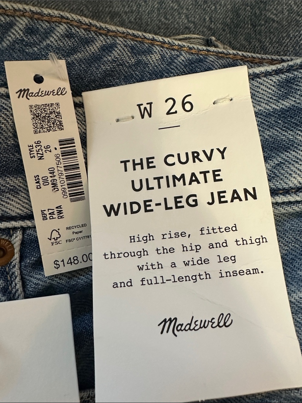 The Curvy Ultimate Wide-Leg Jean in Airy Denim - Raebrook WashAiry - Picture 11 of 11